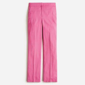 J. Crew Willa Full-length Flare Pant Italian City Wool Blend Garden Dahlia